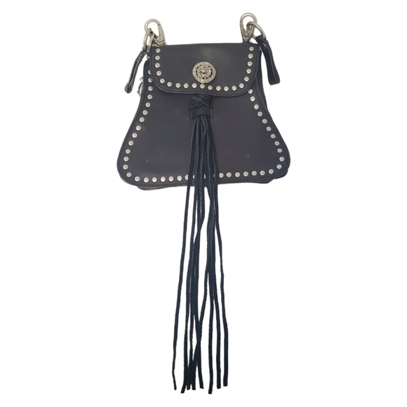 KouLon Carlston Handbags - Fringe western style black purse